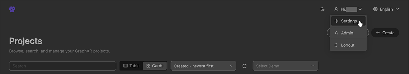 01 02 05 ProjectsUserMenu