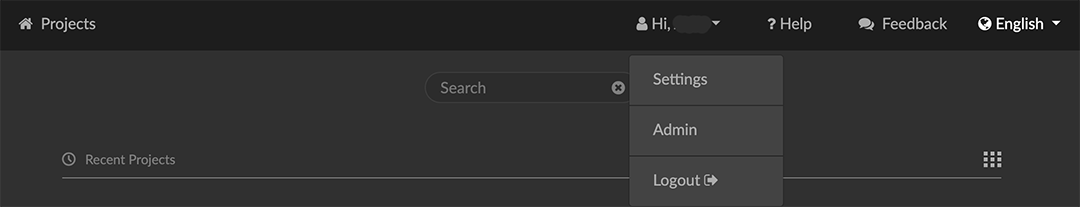 01 03 02 ProjectsUserMenu