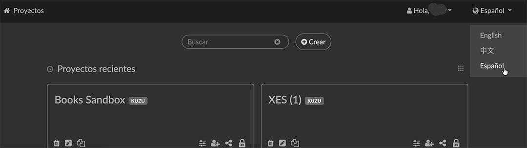 01 03 04 ProjectsSpanishMenu