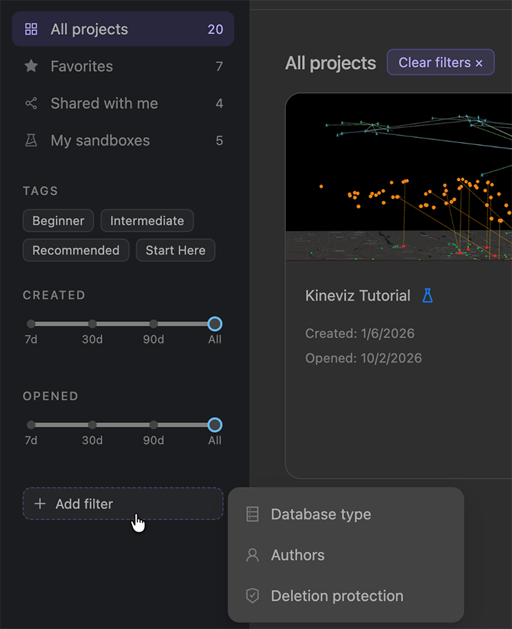 01 03 19 ProjectsAddFilter