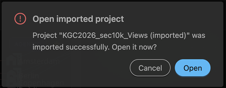 01 03 26 ImportProjectDone
