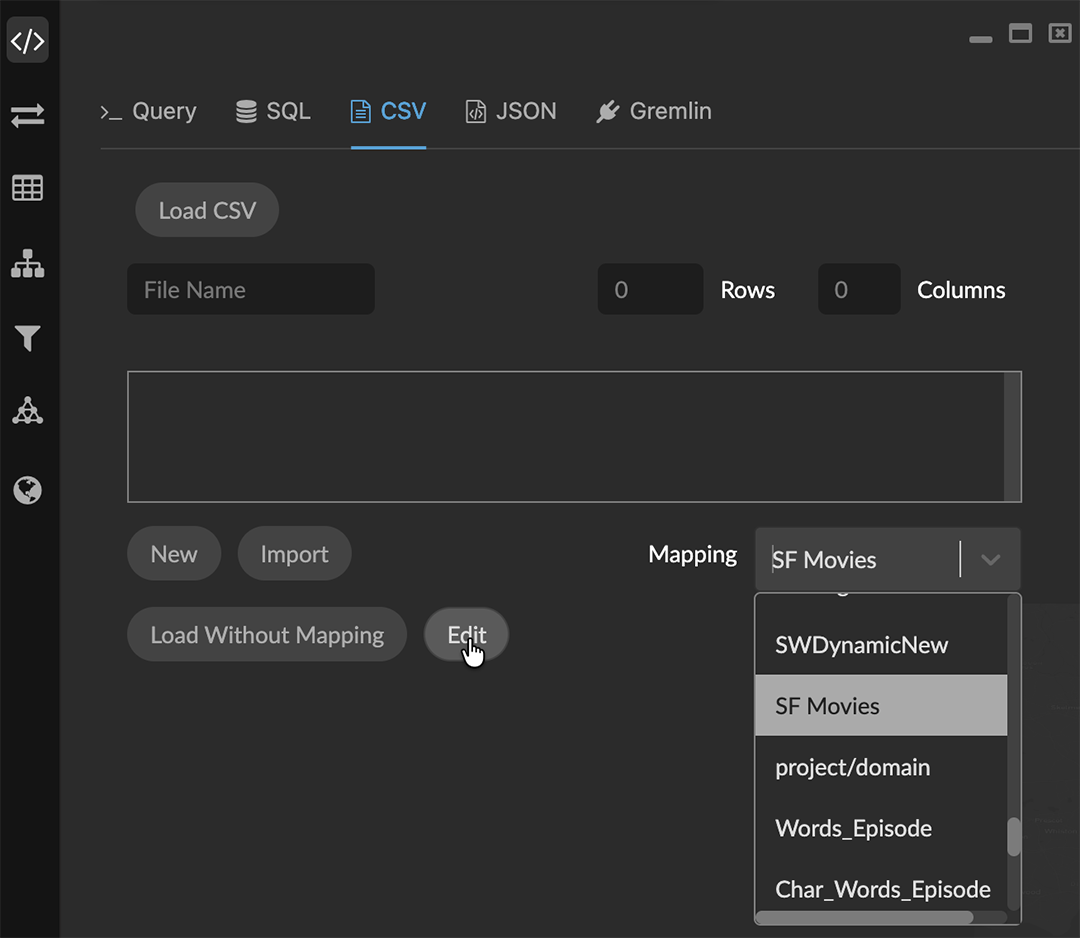 02 07 08 ExportMappingQueryPanel